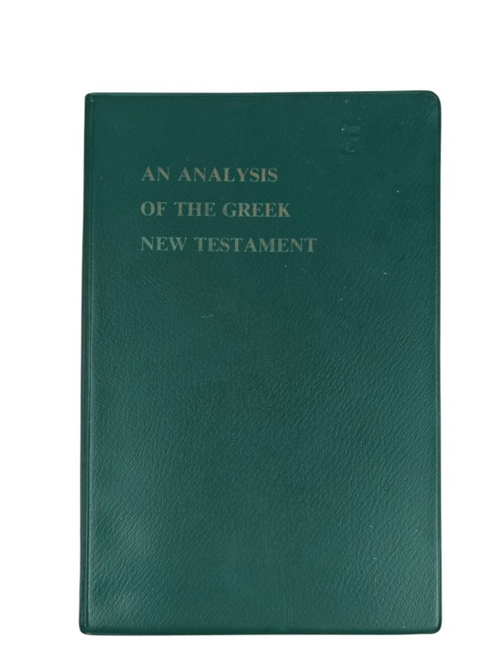 Grammatical Analysis Of The Greek New Testament Max Zerwick Mary Grosvenor 1981